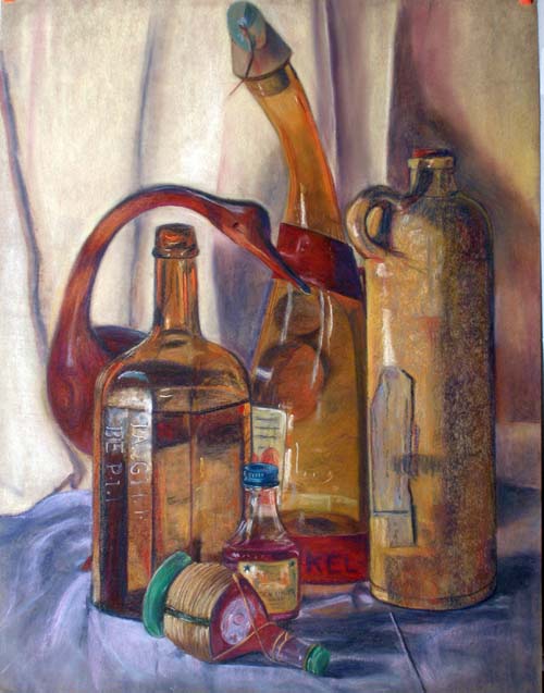Golden Bottles By Janet Gilbert